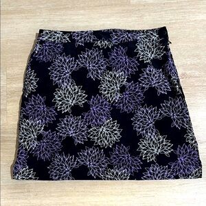 EP PRO Floral Black and Purple Golf Skort